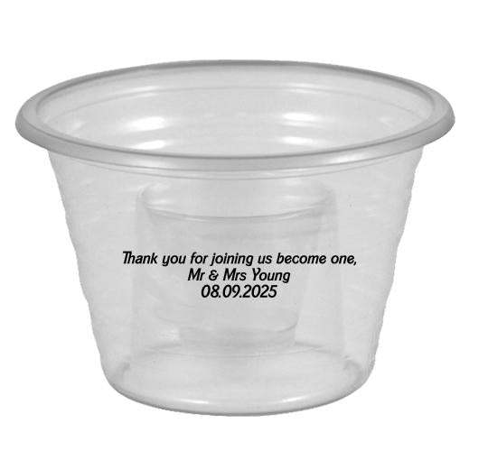 Custom Bomb SHOTZ® / Jager Shot Cups - CLEAR