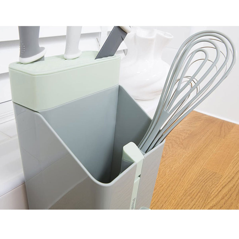 Knife & Utensil Station, Grey/Blue