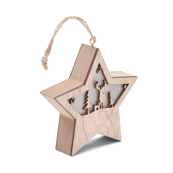 MDF star with light