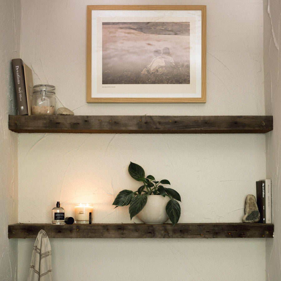 Leather + Pine Candle