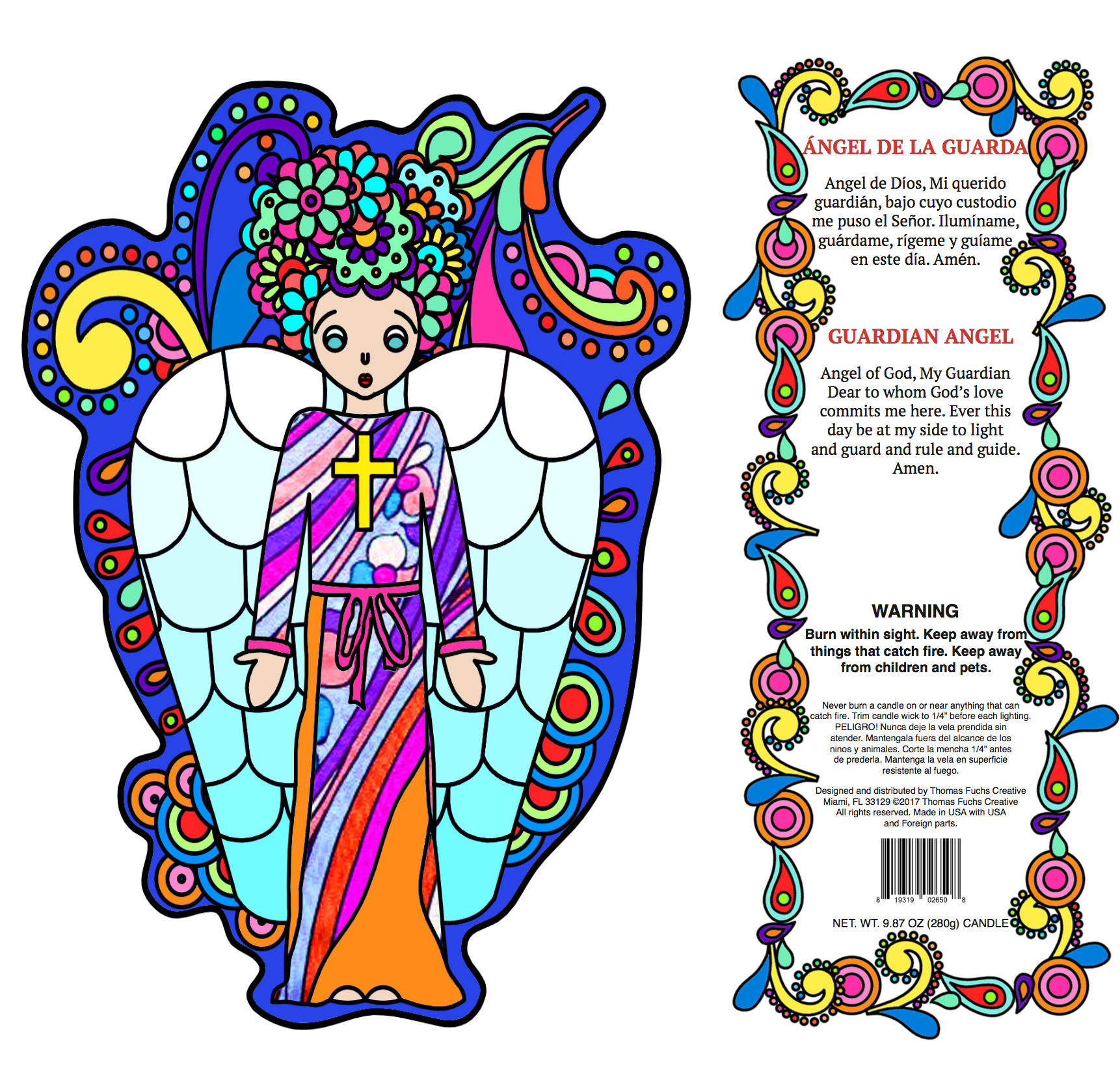 Guardian Angel Candle - Pop Art Collection