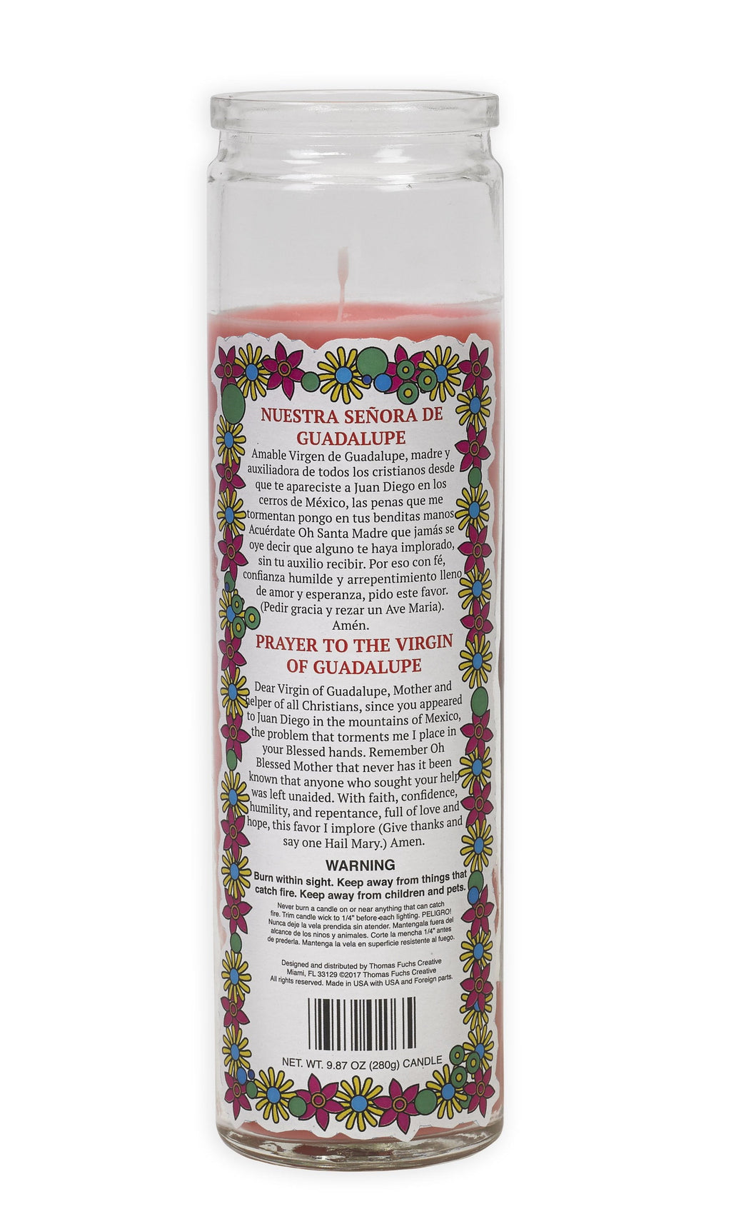 Virgin of Guadalupe Candle - Pop Art Collection