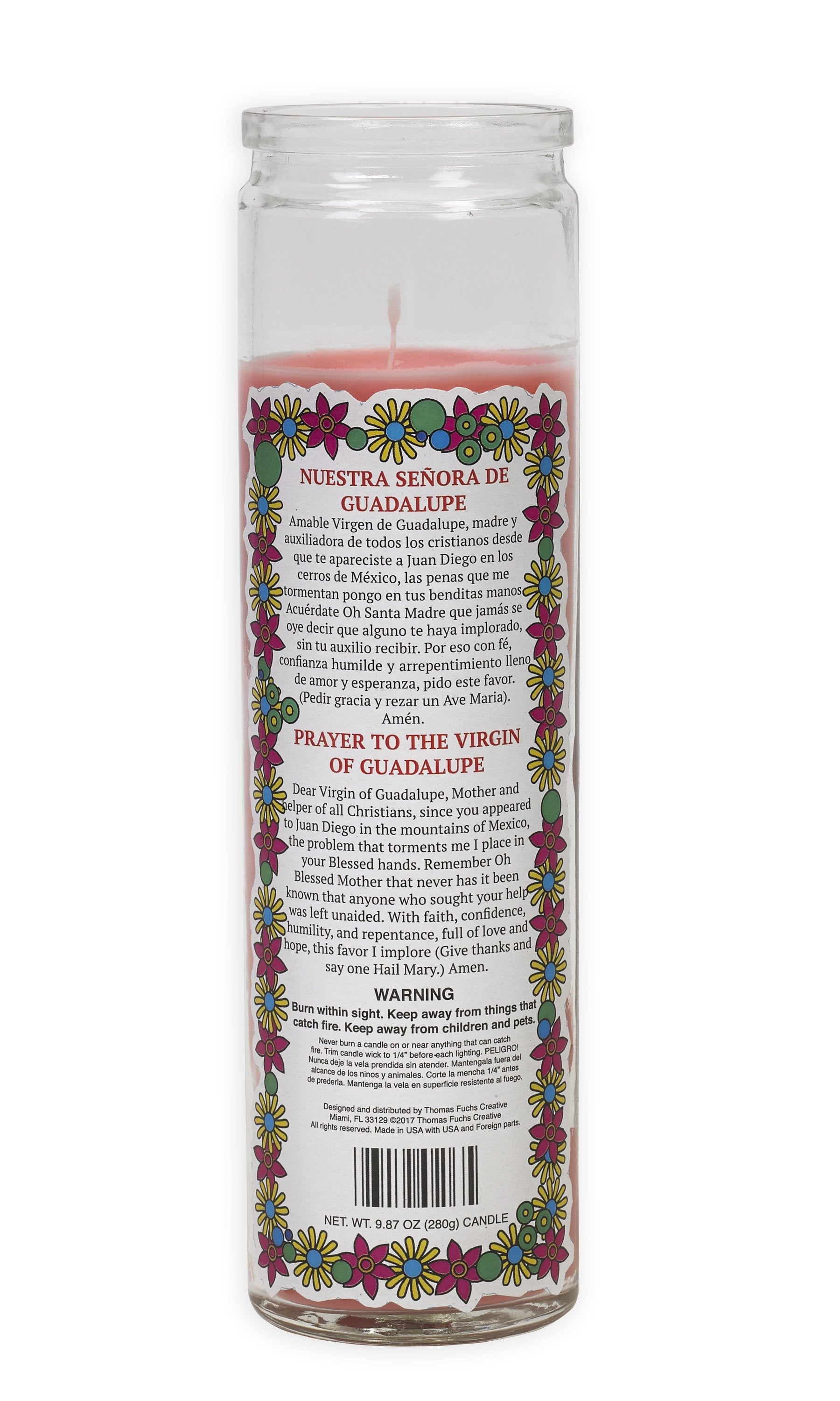 Virgin of Guadalupe Candle - Pop Art Collection