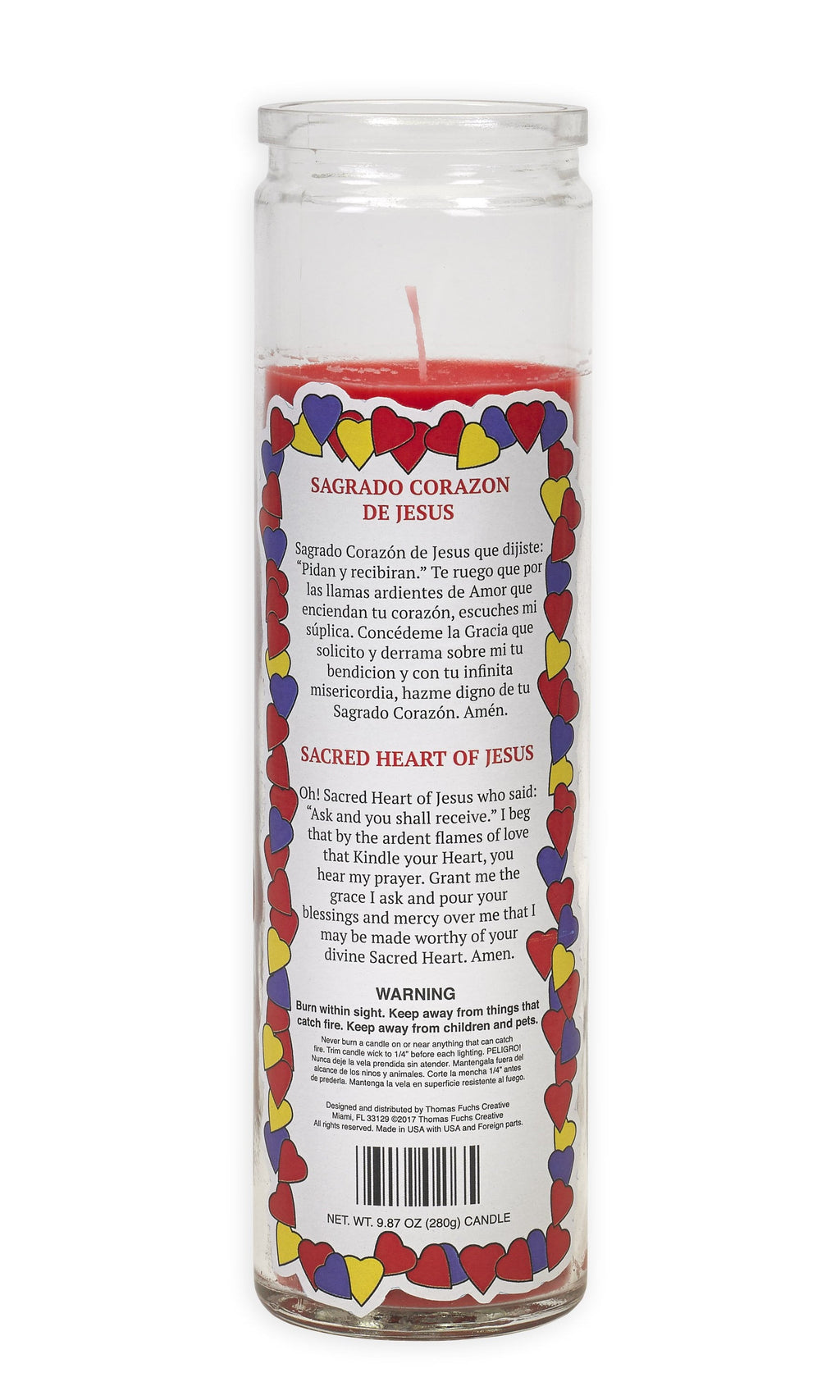 Sacred Heart of Jesus Candle - Pop Art Collection