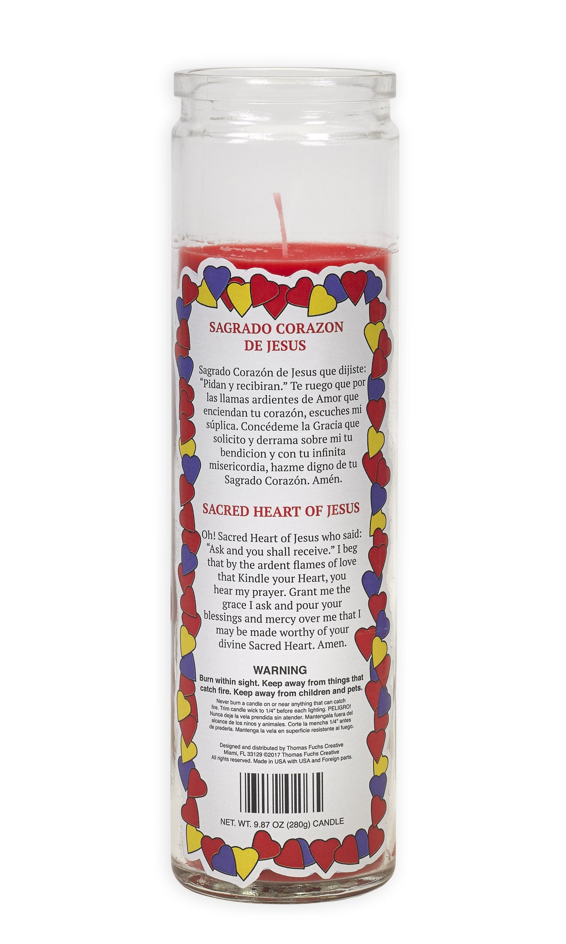 Sacred Heart of Jesus Candle - Pop Art Collection