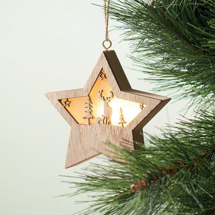 MDF star with light