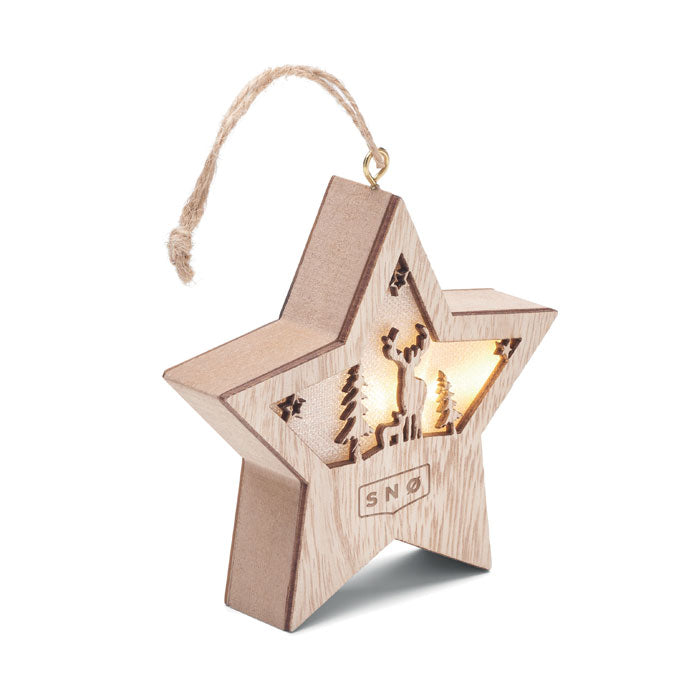 MDF star with light