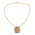 Elephant Wood Pendant Necklace Hand Carved in - Forest Elephant