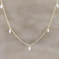 Gold-Plated Sterling Silver Cultured Pearl Necklace - Mermaid's Delight
