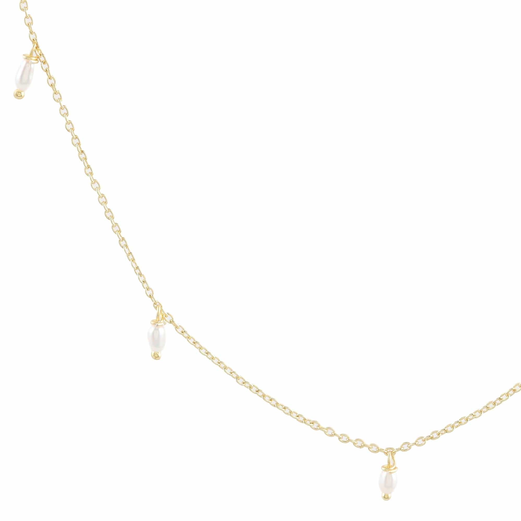 Gold-Plated Sterling Silver Cultured Pearl Necklace - Mermaid's Delight