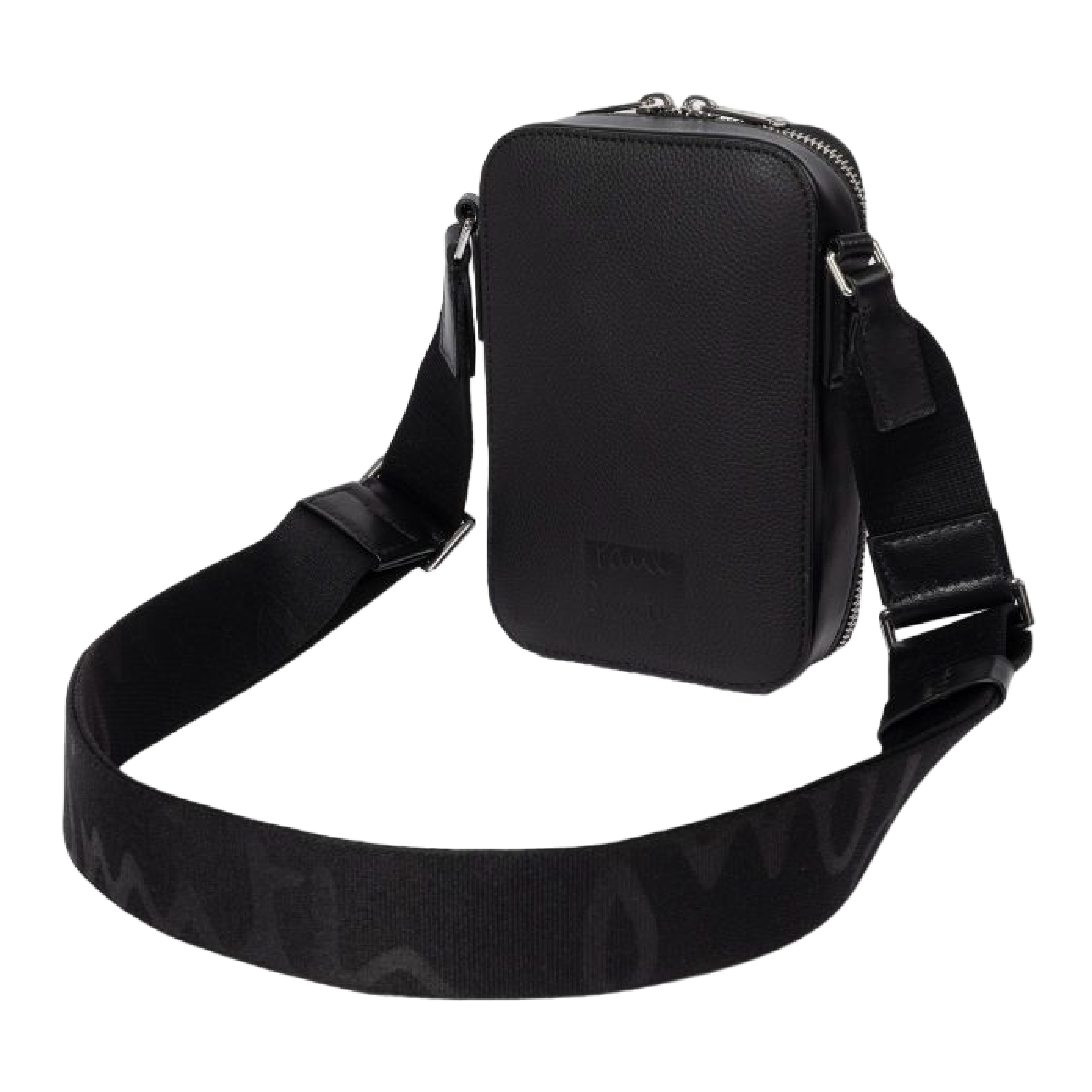 Men's Mini Leather Flight Bag | Black